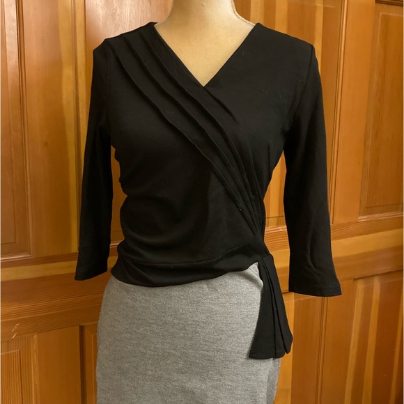 Two Tone Ruffle Trim Bodycon Dress. - Picture 2 of 15